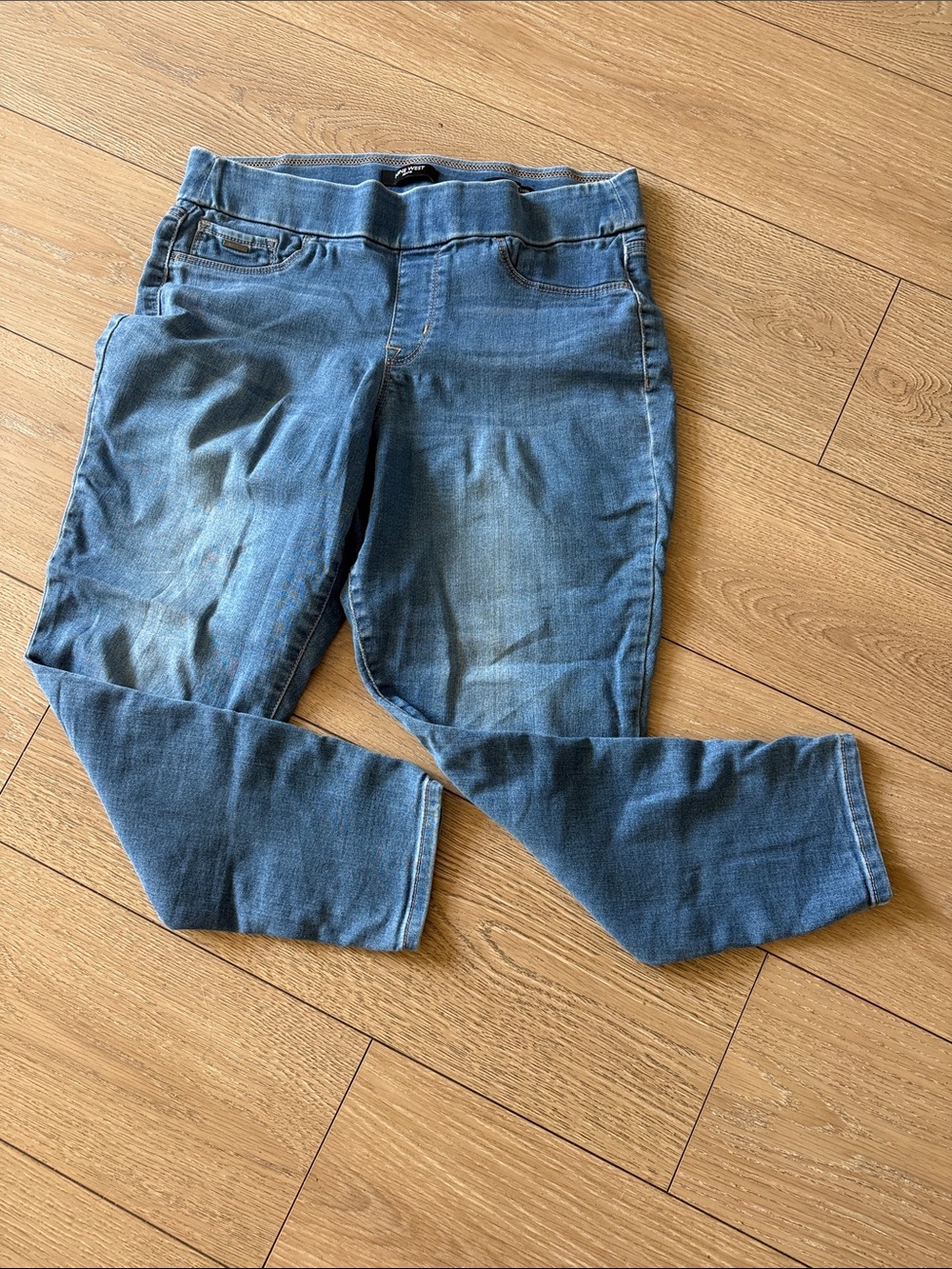 Nine West Indigo Blue Ankle Crop Stretch Jeans